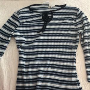 Striped blue sweater